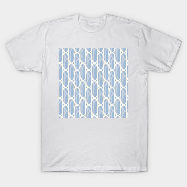 Yellow and blue waves T-Shirt by marufemia